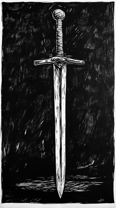 Woodcut Sword