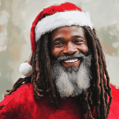 Cheerful Santa Claus