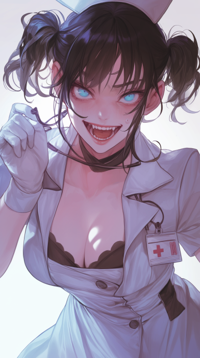 Joyful Nurse in Dark Fantasy