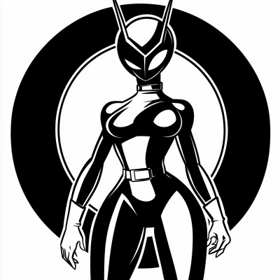 Female Robot Logo