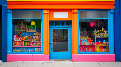 Colorful Toy Store Front