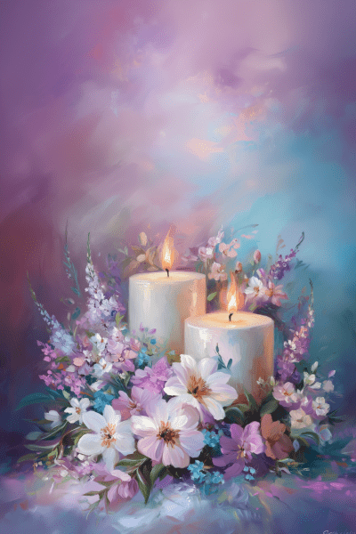 Vibrant Candle Arrangement