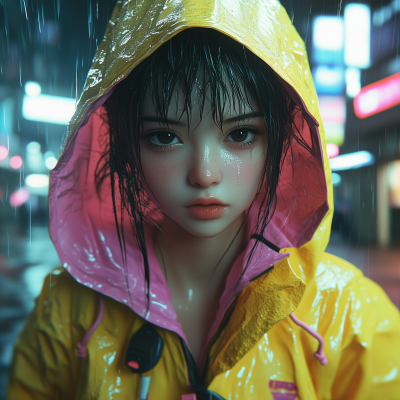 Realistic Anime Girl in Tokyo