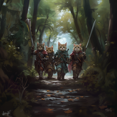 Kittens in Fantasy Adventure