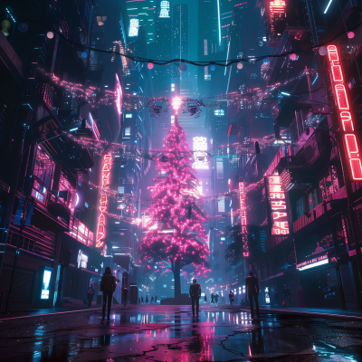 Cyberpunk New Year’s City