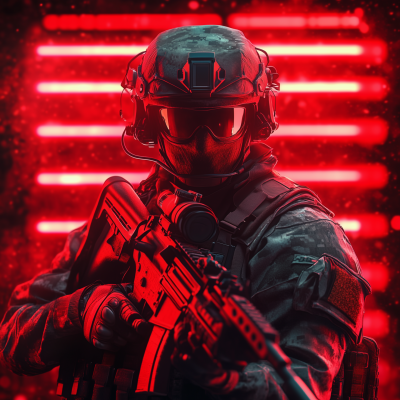 Neon Soldier Cosplay