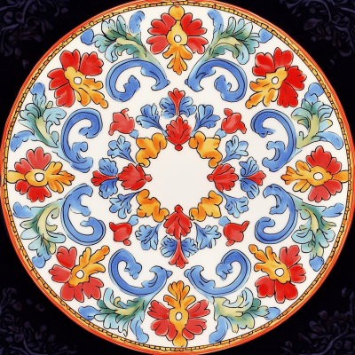 Sicilian Tile Plate Design