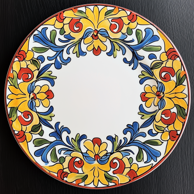 Sicilian Tile Plate Design