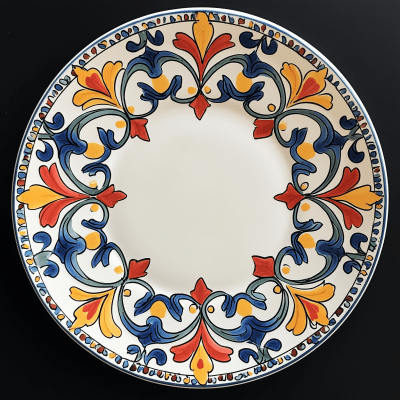 Sicilian Tile Plate Design