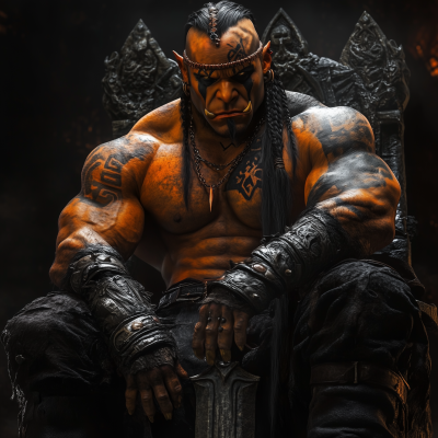 Mighty Orc in Battle