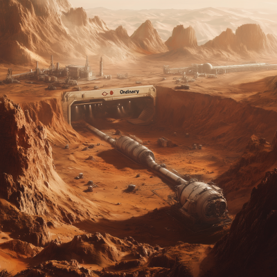 Ordinary Underground Mining Complex on Mars