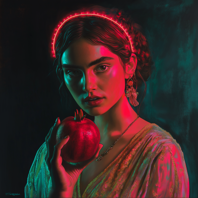 Neon Night Portrait