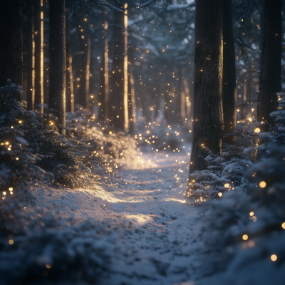Magical Winter Forest