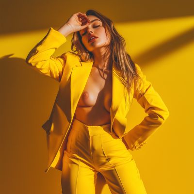 Woman in Yellow Suit