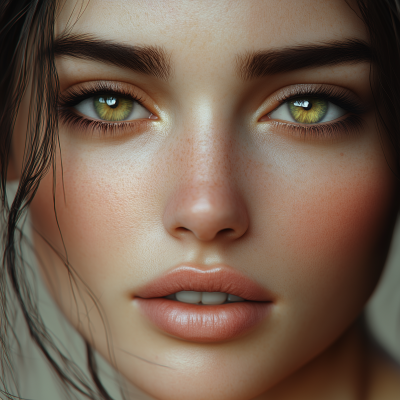 Realistic Woman Portrait