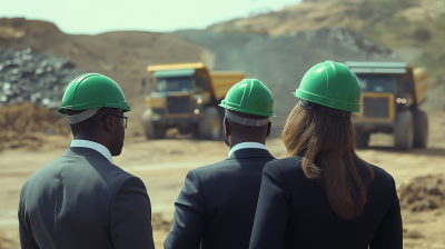 Business Discussion at Mining Site