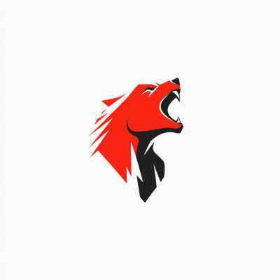 Minimalistic Fitness Wolfman Symbol