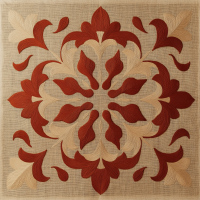 Jacobean Flourish Applique Pattern