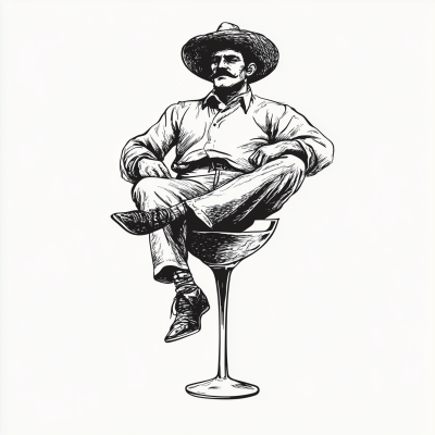 Mexican Man Silhouette