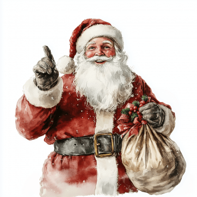 Vintage Santa Claus Clipart