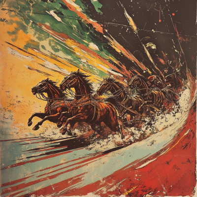 Chariot Race in Dark Fantasy
