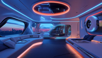 Futuristic Amphibious Home Vehicle