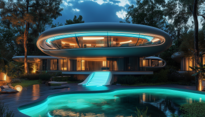 Futuristic Amphibious Home