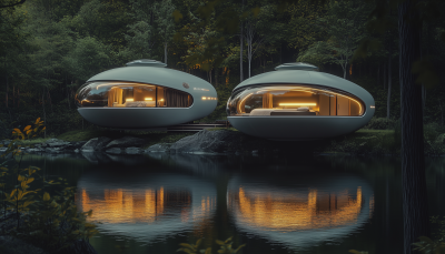 Futuristic Amphibious Home