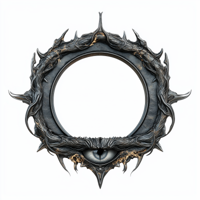 Silver Token with Eye Design