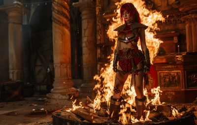 Red Haired Warrior Woman
