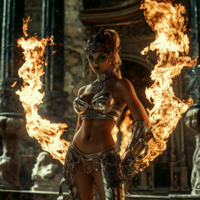 Elegant French Warrior Woman
