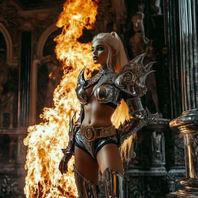 Elegant French Warrior Woman