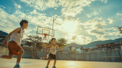 Family Basketball Game