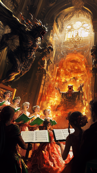 Choir and Conjured Demon