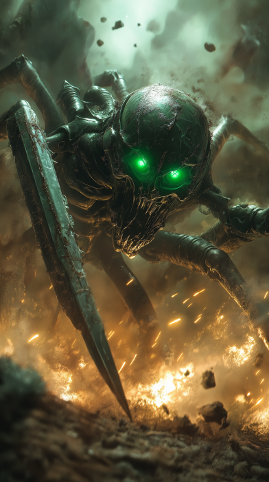 Necron Warriors Battle