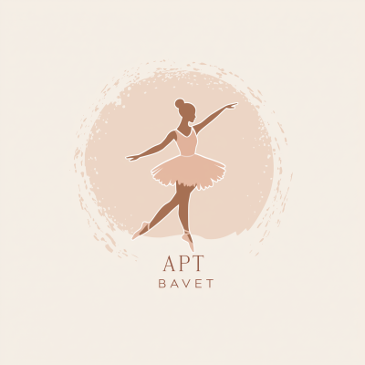 Minimalistic Ballet School Logo