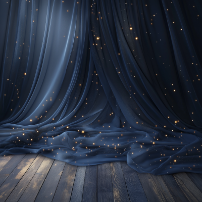 Chiffon Fabric Against Night Sky