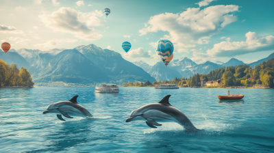 Dolphins in Tegernsee