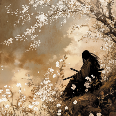 Mysterious Ninja in Japanese Setting