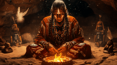 Peyote Ritual in Sacred Circle