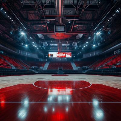 Epic Basketball Court Interior