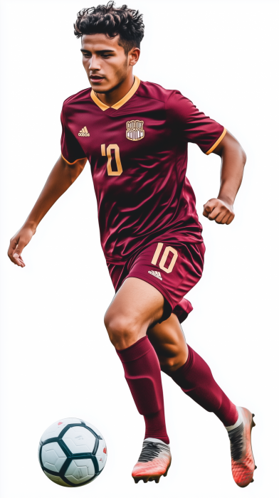 Venezuelan Soccer Player in Motion