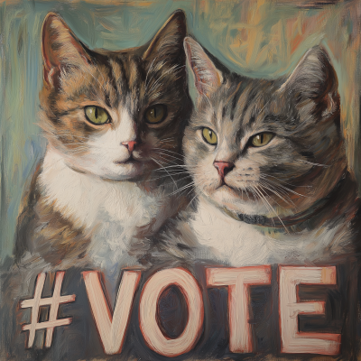 Cats Promoting Voting