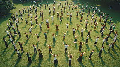Colorful Grass Flashmob