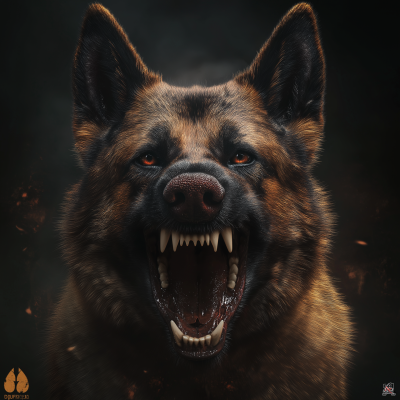 Aggressive German Shepherd