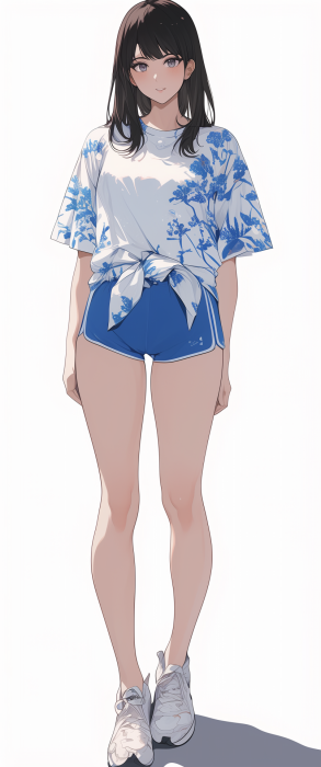 Sporty Anime Woman
