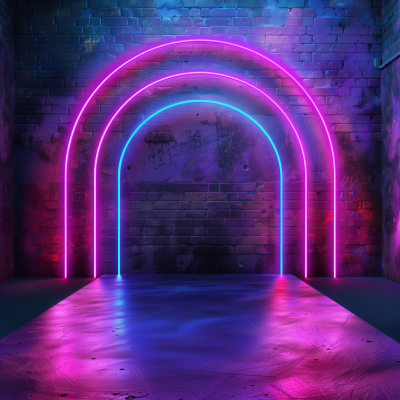 Neon Studio Backdrop