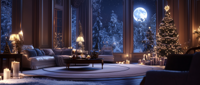 Classy Christmas Living Room