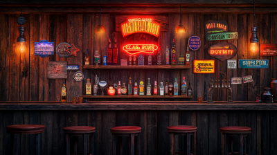 Western Saloon Bar Wall