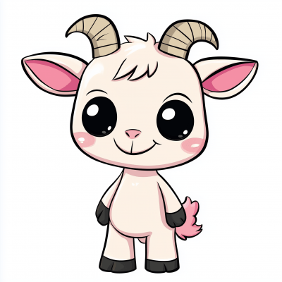 Cute Goat Character